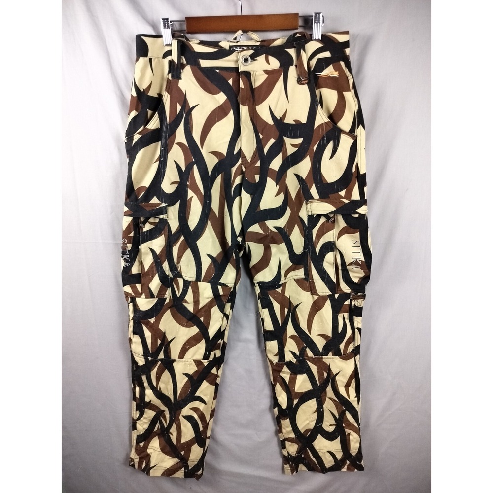 Sitka Cargo Pants Mens 34 Rare ASAT Tribal Camo Hunting Gorpcore Streetwear